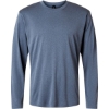 Custom Unisex Pro-Lock Performance Long Sleeve T-Shirt Heather Navy