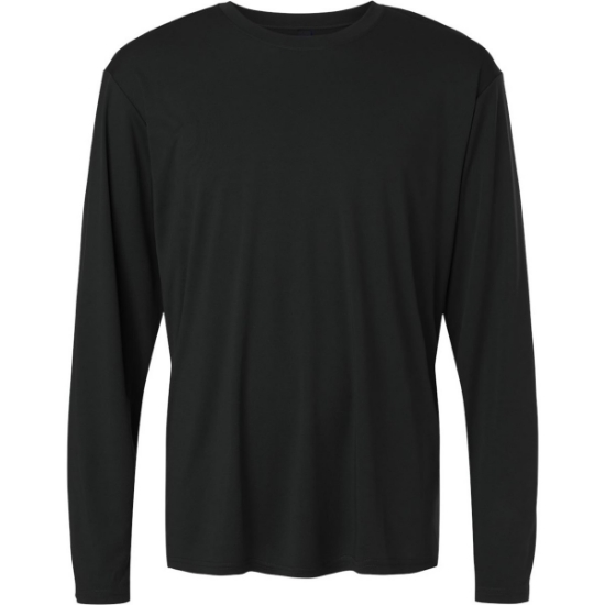 Custom Unisex Tall Pro-Lock Performance Long Sleeve T-Shirt Black