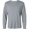 Custom Unisex Tall Pro-Lock Performance Long Sleeve T-Shirt Heather Steel