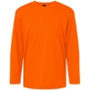 Custom Youth Pro-Lock Performance Long Sleeve T-Shirt Neon Orange