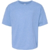 Custom Youth Gold Soft Touch T-Shirt Light Blue Heather