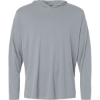 Custom Unisex Pro-Lock Performance Hooded Long Sleeve T-Shirt Heather Steel