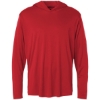 Custom Unisex Pro-Lock Performance Hooded Long Sleeve T-Shirt Red