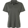 Custom Womens Pro-Lock Performance Mélange Polo Charcoal Melange