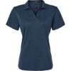Custom Womens Pro-Lock Performance Mélange Polo Navy Melange