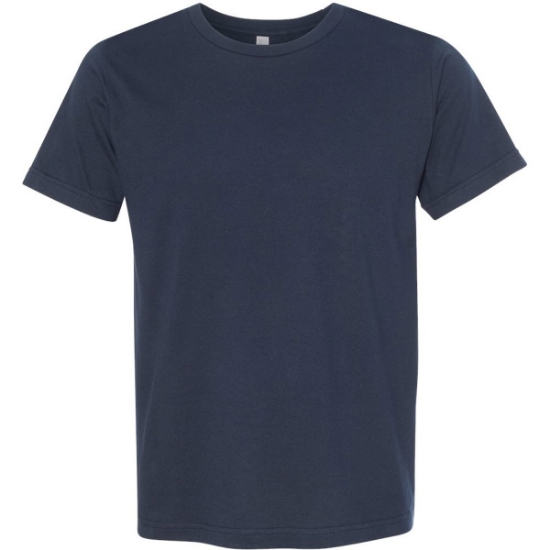Custom Unisex USA-Made Fine Jersey T-Shirt Navy