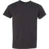 Custom Unisex USA-Made 50/50 Fine Jersey T-Shirt Heather Charcoal