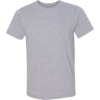 Custom Unisex USA-Made 50/50 Fine Jersey T-Shirt Heather Grey