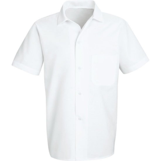 Custom Button-Front Cook Shirt White