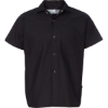 Custom Poplin Cook Shirt with Gripper Closures Black