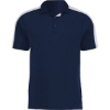 Custom Mens Two-Tone Vital Polo Navy/ White