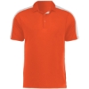 Custom Mens Two-Tone Vital Polo Orange/ White