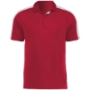 Custom Mens Two-Tone Vital Polo Scarlet/ White