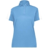 Custom Womens Two-Tone Vital Polo Columbia Blue/ White