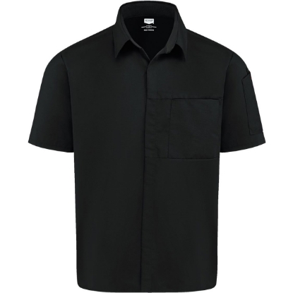 Custom Poplin Airflow Cook Shirt with OilBlok Black