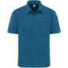 Custom Poplin Airflow Cook Shirt with OilBlok Teal