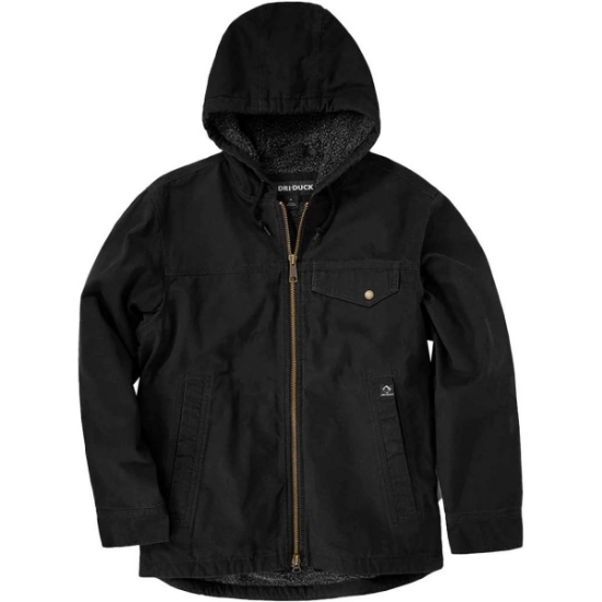 Custom Mens Quest Lifestyle Canvas Jacket Black