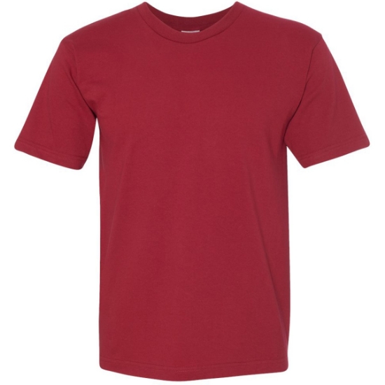 Custom Unisex USA-Made Midweight T-Shirt Cardinal