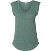 Custom Womens Festival Sleeveless Deep V-Neck T-Shirt Royal Pine