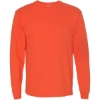 Custom Unisex USA-Made Long Sleeve T-Shirt Bright Orange