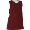 Custom Womens Reversible Racerback Tank Cardinal/ White