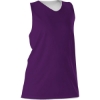 Custom Womens Reversible Racerback Tank Purple/ White