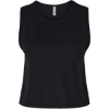 Custom Womens Festival Crop Tank Black