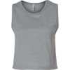 Custom Womens Festival Crop Tank Heather Grey