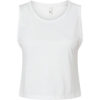 Custom Womens Festival Crop Tank White