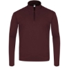 Custom Mens Quarter-Zip Pullover Maroon