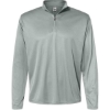 Custom Mens Quarter-Zip Pullover Silver