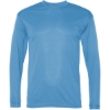 Custom Unisex Performance Long Sleeve T-Shirt Columbia Blue