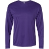 Custom Unisex Performance Long Sleeve T-Shirt Purple