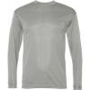Custom Unisex Performance Long Sleeve T-Shirt Silver