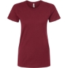 Custom Womens Premium Cotton T-Shirt Burgundy