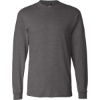 Custom Unisex Beefy-T® Long Sleeve T-Shirt Charcoal Heather