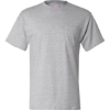 Custom Mens Beefy-T® Pocket T-Shirt Light Steel