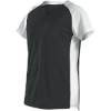 Custom Womens Two Button Fastpitch Jersey Black/ White