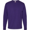 Custom Essential-T Long Sleeve T-Shirt Athletic Purple