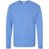 Custom Essential-T Long Sleeve T-Shirt Carolina Blue