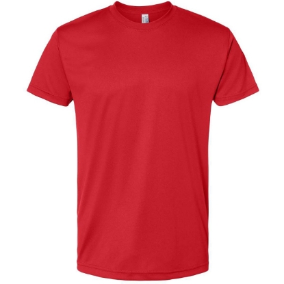 Custom Unisex USA-Made Performance T-Shirt Red