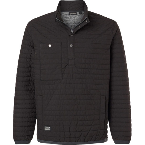 Custom Mens Keystone Quilted Pullover Black