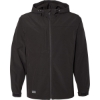 Custom Mens Apex Soft Shell Hooded Jacket Black