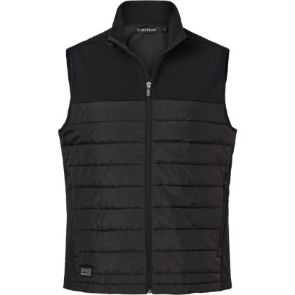 Custom Mens Summit Soft Shell Puffer Vest Black
