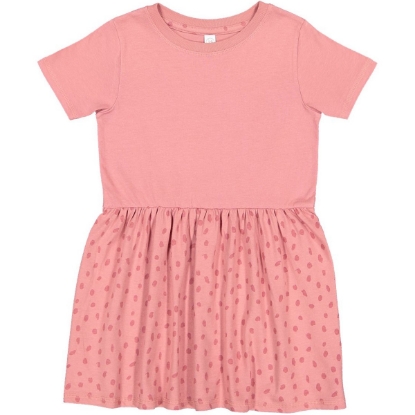 Custom Toddler Fine Jersey Dress Mauvelous/ Mauvelous Spot