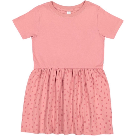 Custom Toddler Fine Jersey Dress Mauvelous/ Mauvelous Spot