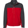 Custom Mens Motion Soft Shell Jacket Red/ Charcoal