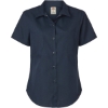 Custom Womens Industrial Short Sleeve Work Shirt Dark Navy