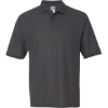 Custom Mens Easy Care™ Piqué Polo Charcoal Grey