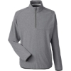 Custom Mens Coastal Woven Quarter-Zip Pullover Puma Black Heather